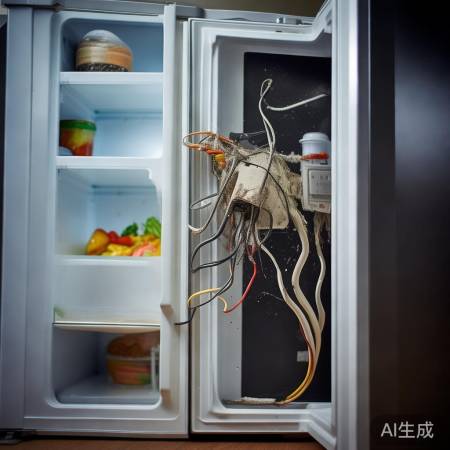 冰箱面板线松动,供电异常