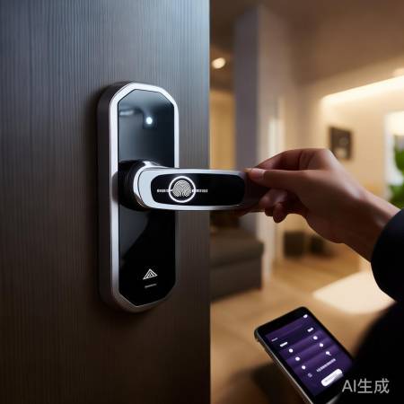 新型指纹锁,手机APP远程控
