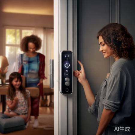 卓菲特智能锁，轻松指纹录入，家