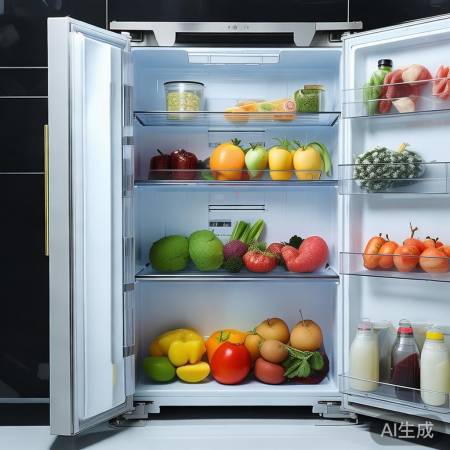 海尔550法式冰箱，空间布局用