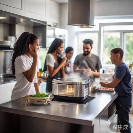 健康烹饪，智能电饭煲，无油烟蒸