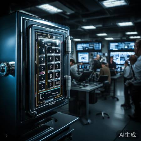 数字键盘解锁，揭秘保险柜密码。