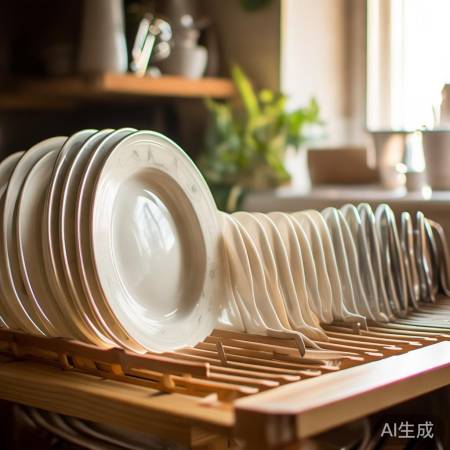 餐具通风晾干,厨房架子快干法。