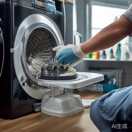 洗衣机内部清洁，关键部件拆解教