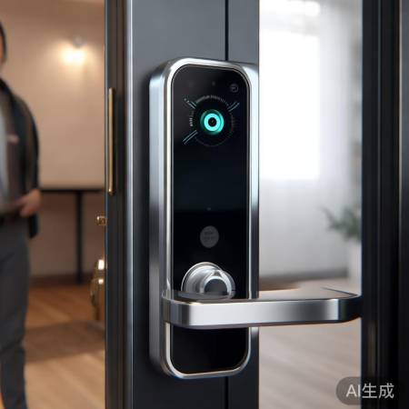 人脸识别解锁,科技刷脸进门