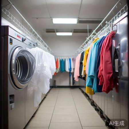 分类洗涤，白彩分开。