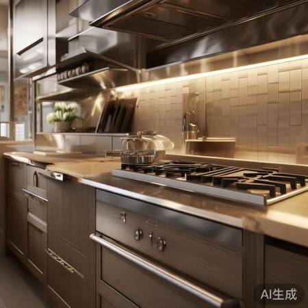 集成灶厨房装修，美观实用空间布