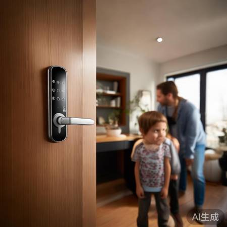 智能锁安全重，密码常换保安心。
