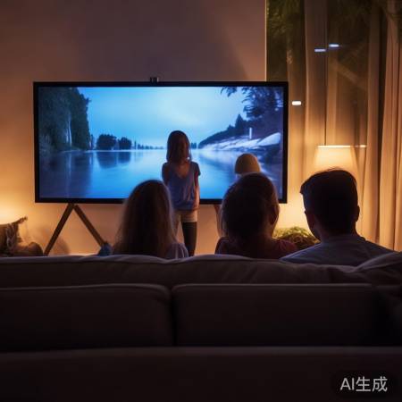 调整电视亮度,节能省电。