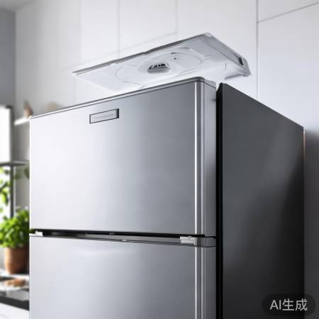 冰箱顶勿压重物，防风扇故障。