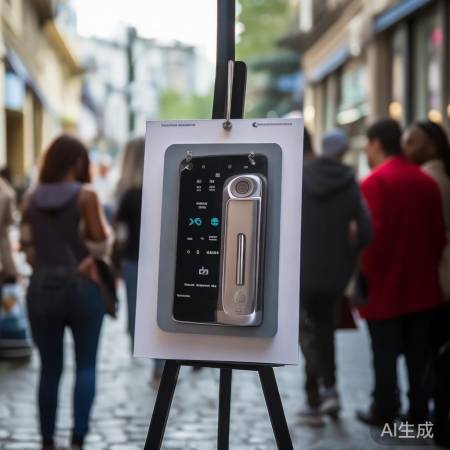 易拉宝助力智能锁宣传,品牌闪耀