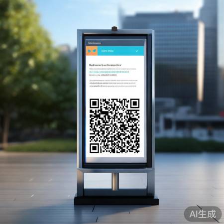 易拉宝互动二维码,解锁智能锁知