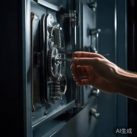 测试保险柜密封，纸条难拉为佳。