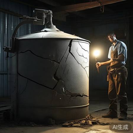 水箱裂缝，需专业维修