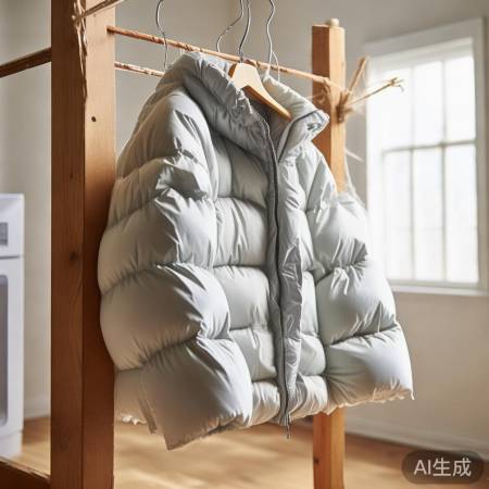 羽绒服晾干勿急,轻拍恢复蓬松