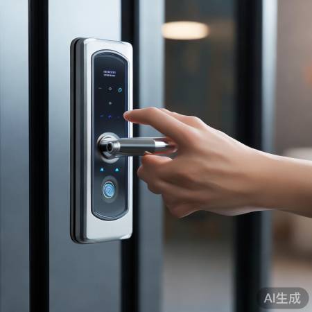 指纹识别解锁门锁