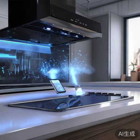 智能抽油烟机，便捷自清洁。
