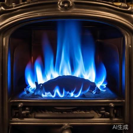 火焰颜色警示：蓝为安全，黄需清