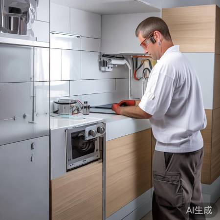 安装集成灶，固定、水电、烟道三