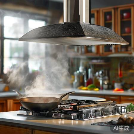 “解油烟烦恼，选帅康中式油烟机