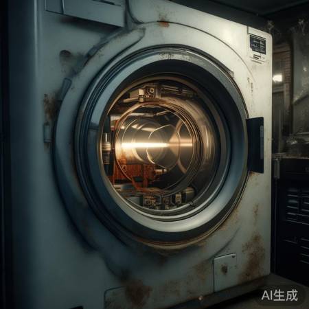 洗衣机电机老化，运转噪音大。