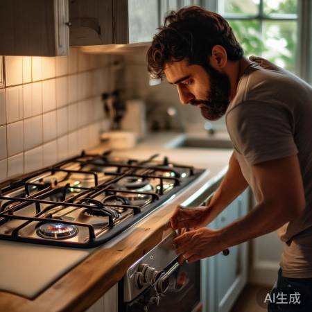 燃气灶连接管老化隐患大，及时更