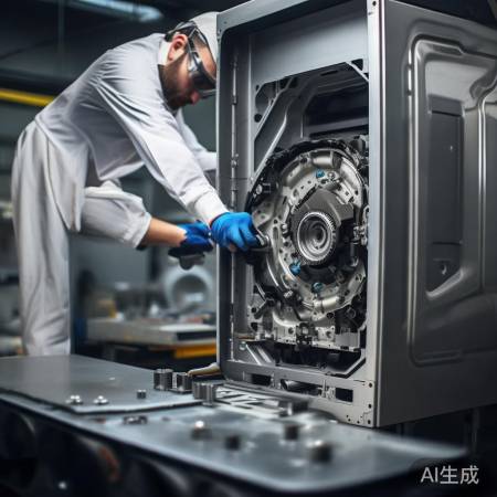 洗衣机底拆,见减速器