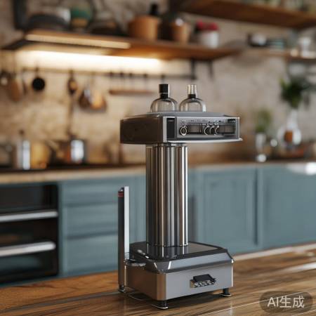 按压燃气灶,安全便捷,厨房必备