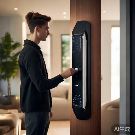 酷炫指纹锁，一键开锁，记录访客